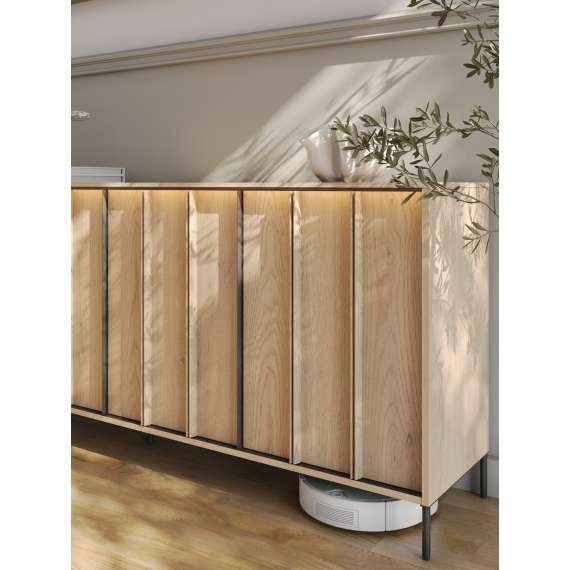 Skjenk ITAMI 165x83 cm - eik - med LED lys