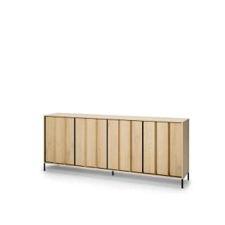 Skjenk ITAMI 206x83 cm - eik - med LED lys
