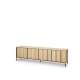 Tv-benk ITAMI 206x56 cm - eik - med LED lys