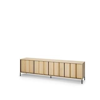Tv-benk ITAMI 206x56 cm - eik - med LED lys