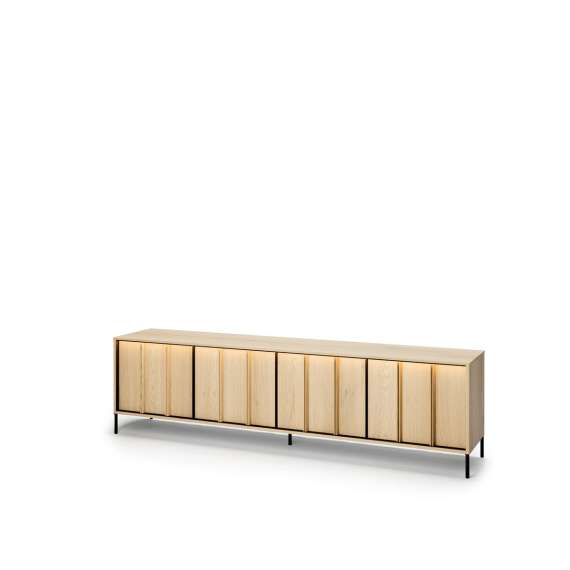 Tv-benk ITAMI 206x56 cm - eik - med LED lys