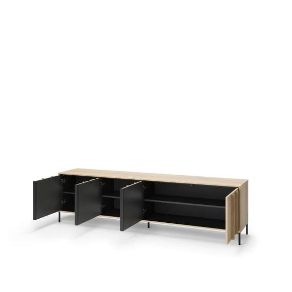 Tv-benk ITAMI 206x56 cm - eik - med LED lys
