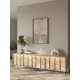 Tv-benk ITAMI 206x56 cm - eik - med LED lys