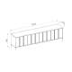 Tv-benk ITAMI 206x56 cm - eik - med LED lys