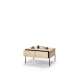 Sofabord ITAMI 100x70 cm - eik - med oppbevaringsskuff