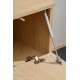 Tv-benk med veggpanel JOY - 168x130 cm - eik cremona