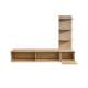 Tv-benk med veggpanel JOY - 168x130 cm - eik cremona