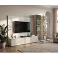 Seksjon GLAM II 300x155/174 cm - cashmere - hvit marmor imitasjon