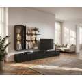 Seksjon SOUL - 300x160 cm - svart matt - eik viking
