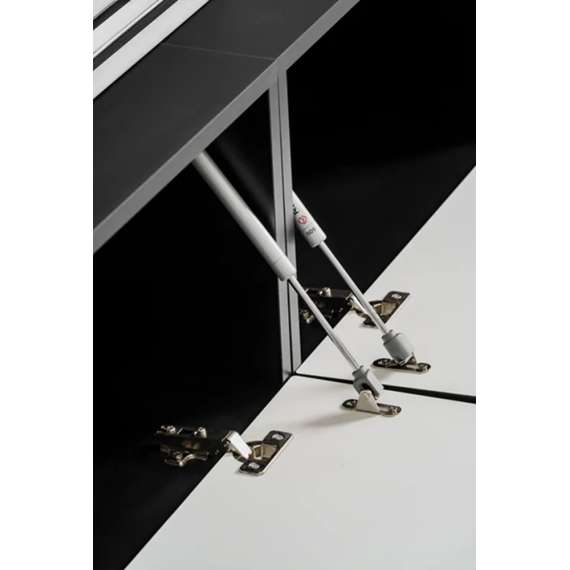 Seksjon SOUL - 300x160 cm - svart matt - eik viking