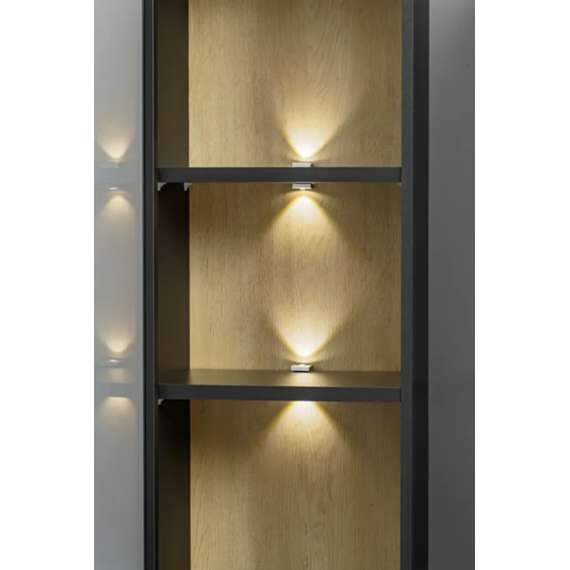 Seksjon SOUL - 300x160 cm - svart matt - eik viking