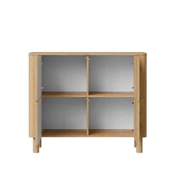 Skjenk ARANGO 110x93 cm - 4 dører - eik hickory