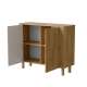 Skjenk ARANGO 110x93 cm - 4 dører - eik hickory