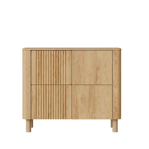 Skjenk ARANGO 110x93 cm - 4 dører - eik hickory