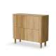 Skjenk ARANGO 110x93 cm - 4 dører - eik hickory