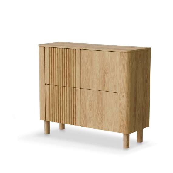 Skjenk ARANGO 110x93 cm - 4 dører - eik hickory