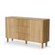 Skjenk ARANGO 150x85 cm -  dører - 3 skuffer - eik hickory