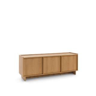 Tv-benk Yasumi 147x55 cm - eik - 3 dører