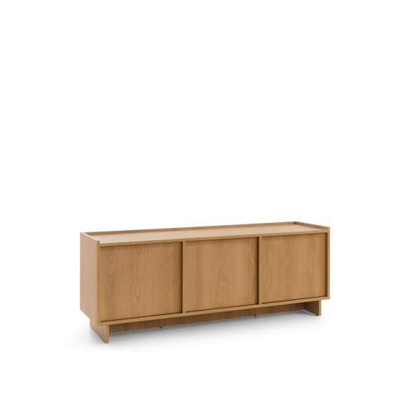 Tv-benk Yasumi 147x55 cm - eik - 3 dører