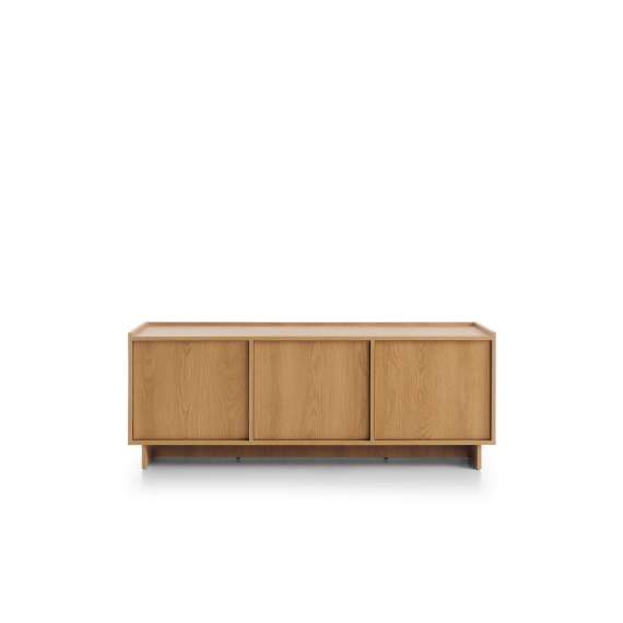 Tv-benk Yasumi 147x55 cm - eik - 3 dører