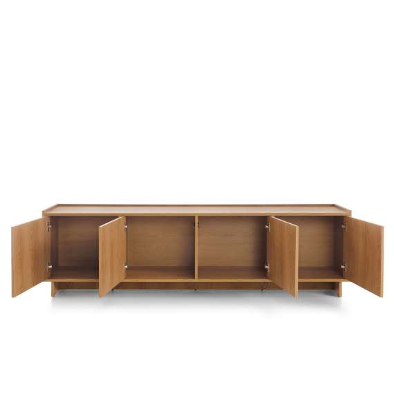 Tv-benk Yasumi 195x55 cm - eik - 4 dører