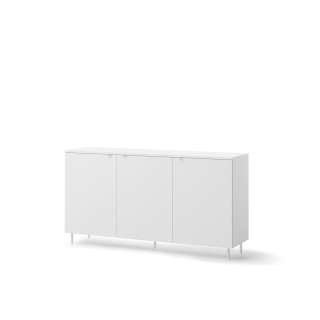 Skjenk Mila 151x80 cm - hvit - 3 dører