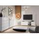 Kommode Mila 90x103 cm - hvit - skuffer