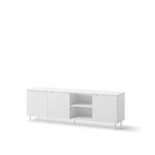 Tv-benk Mila 167x56 cm - hvit - 3 dører