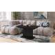 Sofabord ASTON MINI - 110-138x70 cm - svart matt