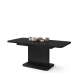 Sofabord ASTON MINI - 110-138x70 cm - svart matt