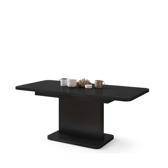 Sofabord ASTON MINI - 110-138x70 cm - svart matt