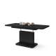 Sofabord ASTON MINI - 110-138x70 cm - svart matt