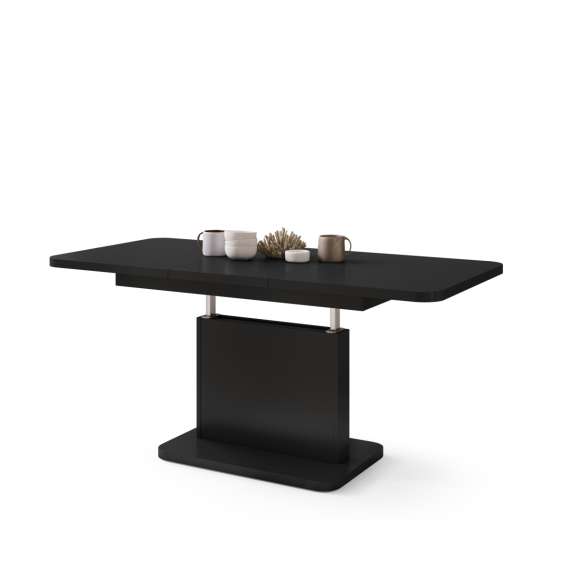 Sofabord ASTON MINI - 110-138x70 cm - svart matt