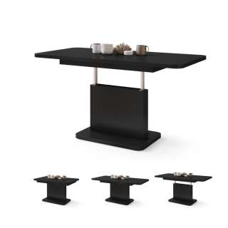 Sofabord ASTON MINI - 110-138x70 cm - svart matt