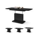 Sofabord ASTON MINI - 110-138x70 cm - svart matt