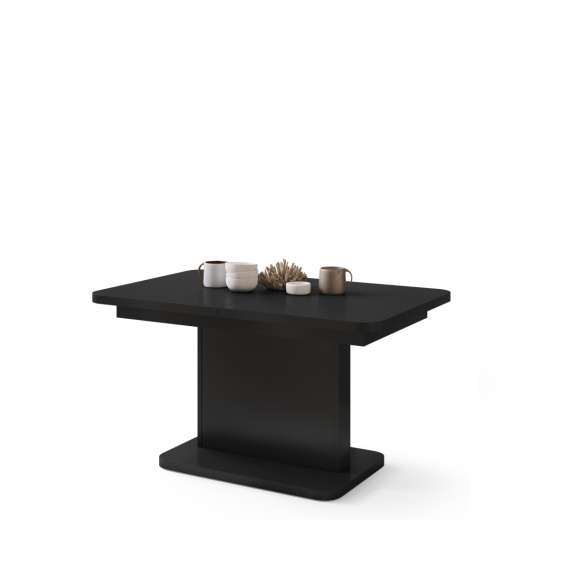 Sofabord ASTON MINI - 110-138x70 cm - svart matt