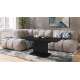 Sofabord ASTON MINI - 110-138x70 cm - svart matt