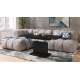 Sofabord ASTON MINI - 110-138x70 cm - svart matt