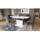 Sofabord ASTON MINI - 110-138x70 cm - hvit matt