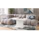 Sofabord ASTON MINI - 110-138x70 cm - hvit matt