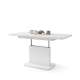 Sofabord ASTON MINI - 110-138x70 cm - hvit matt