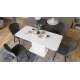 Sofabord ASTON MINI - 110-138x70 cm - hvit matt
