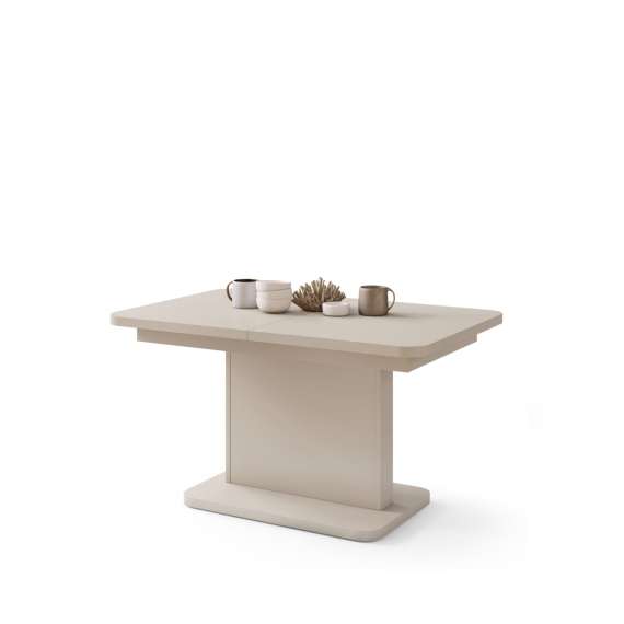 Sofabord ASTON MINI - 110-138x70 cm - beige matt