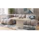 Sofabord ASTON MINI - 110-138x70 cm - beige matt