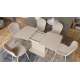 Sofabord ASTON MINI - 110-138x70 cm - beige matt