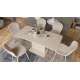 Sofabord ASTON MINI - 110-138x70 cm - beige matt