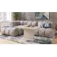 Sofabord ASTON MINI - 110-138x70 cm - beige matt
