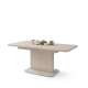 Sofabord ASTON MINI - 110-138x70 cm - beige matt
