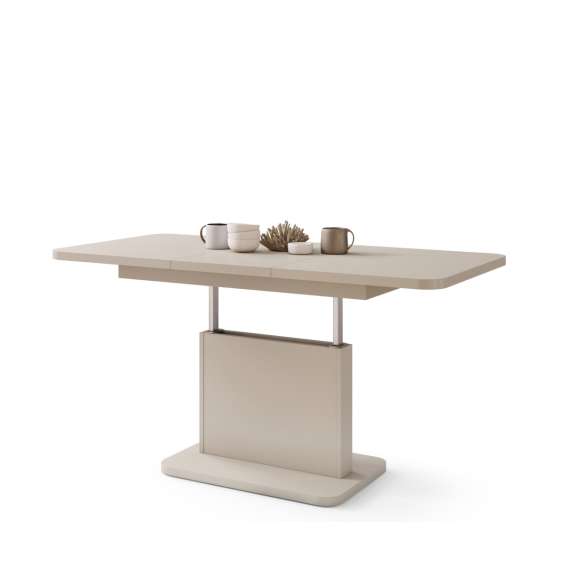 Sofabord ASTON MINI - 110-138x70 cm - beige matt