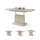 Sofabord ASTON MINI - 110-138x70 cm - beige matt